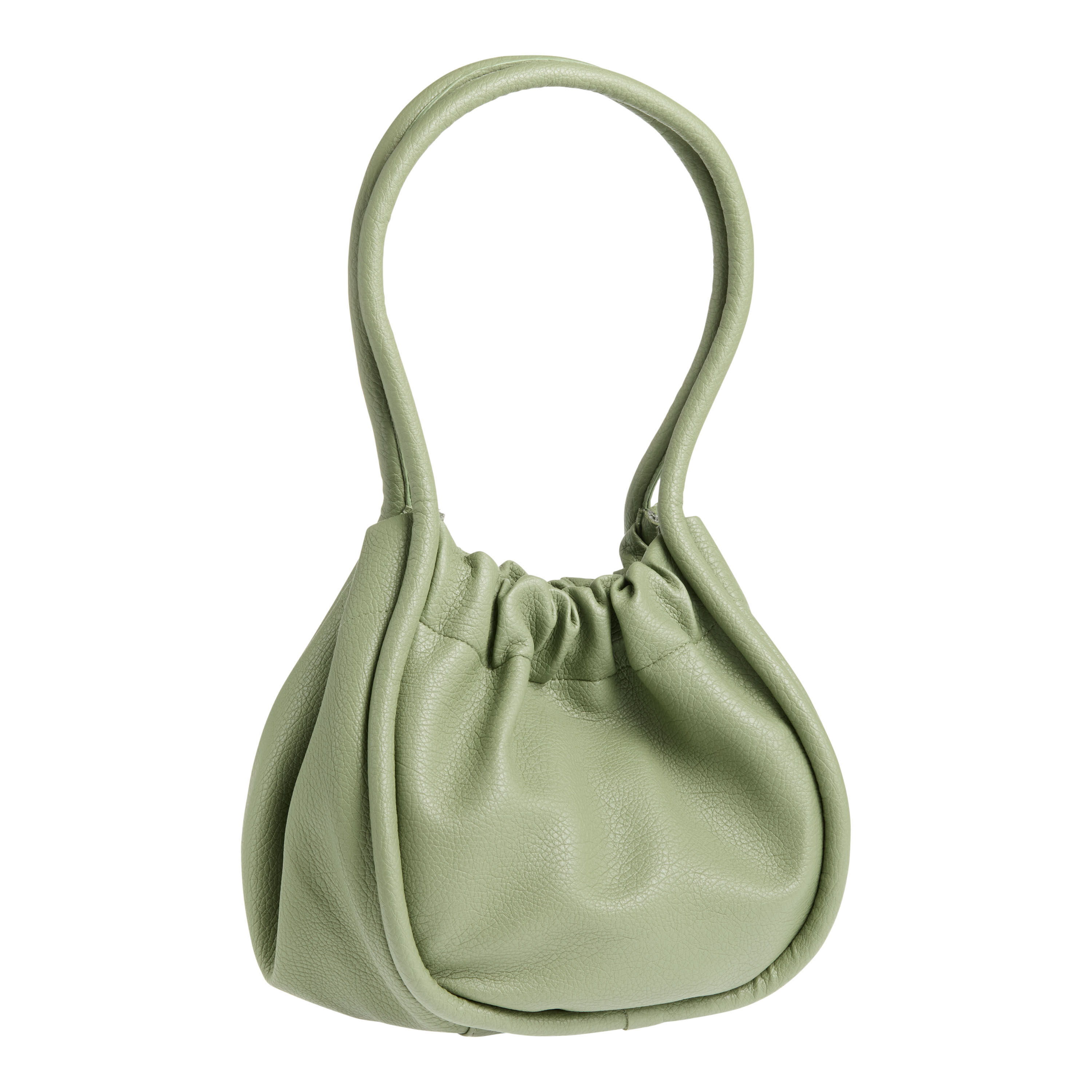Agave Green Faux Leather Hobo Bag image number 0