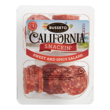Busseto California Snackin' Spicy Salami Nuggets Busseto California Snackin' Spicy Salami Nuggets