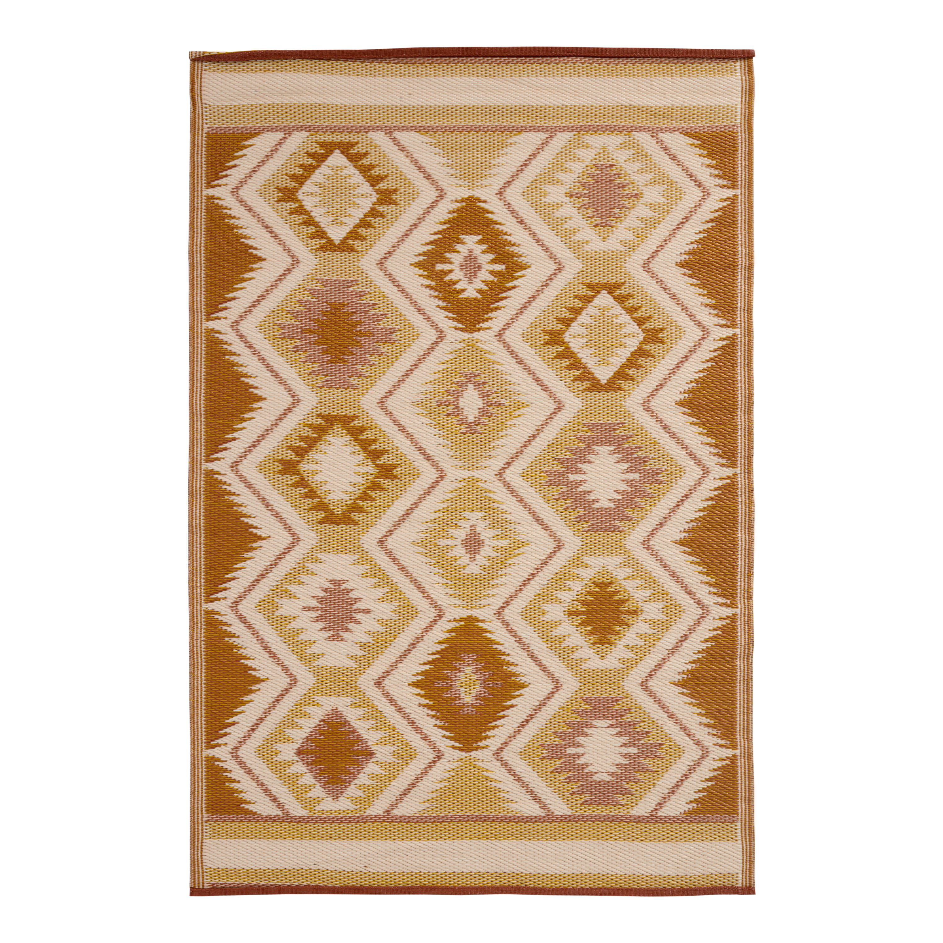 Rio Terracotta Kilim Reversible Indoor Outdoor Floor Mat image number 0