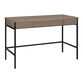 Claret Wood and Black Metal Mid Century Desk with Drawers image number 0