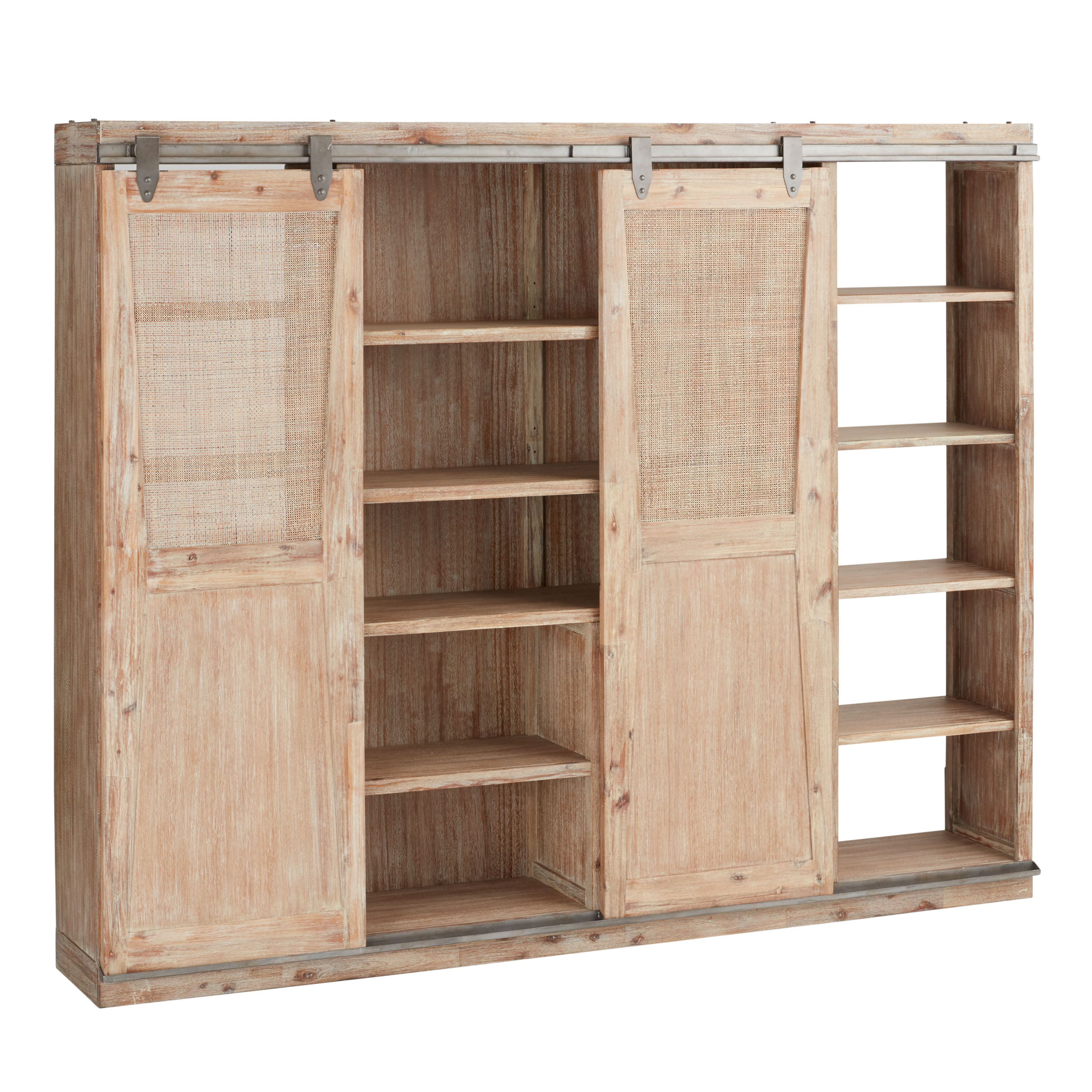 World market hotsell barn door bookcase