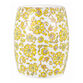 Yellow And White Ceramic Floral Side Table image number 0