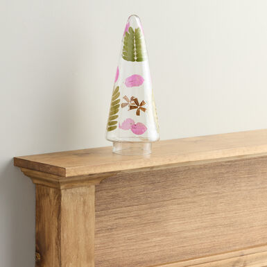 Glass Pressed Flower Tree Decor Glass Pressed Flower Tree Decor