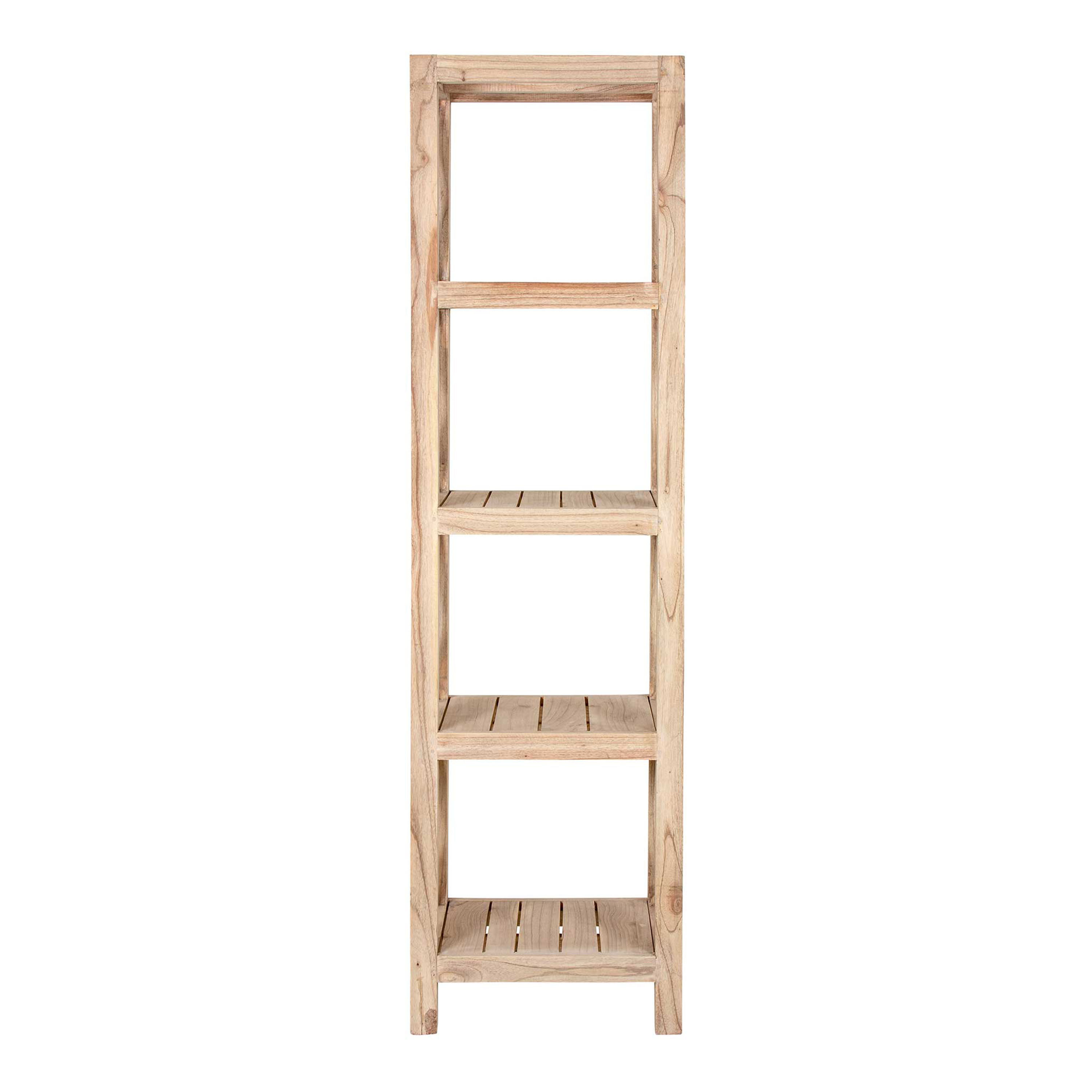 Noam Narrow Natural Wood Farmhouse Bookshelf World Market