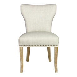 Perrins Linen Upholstered Dining Chair 2 Piece Set