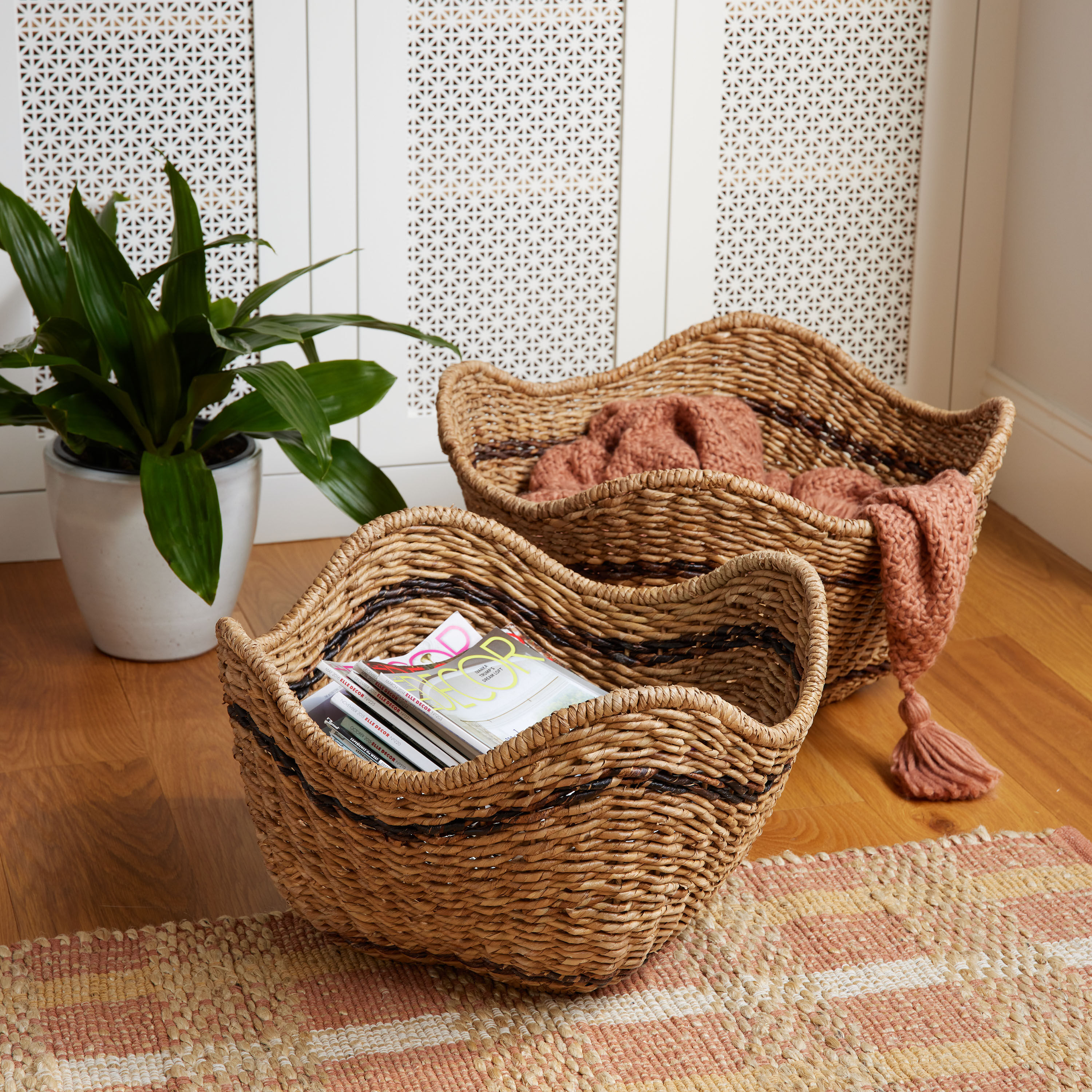 Wicker dog bed world market discount