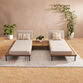 Andorra Reversible Modular Outdoor Chaise Lounge with Table image number 1