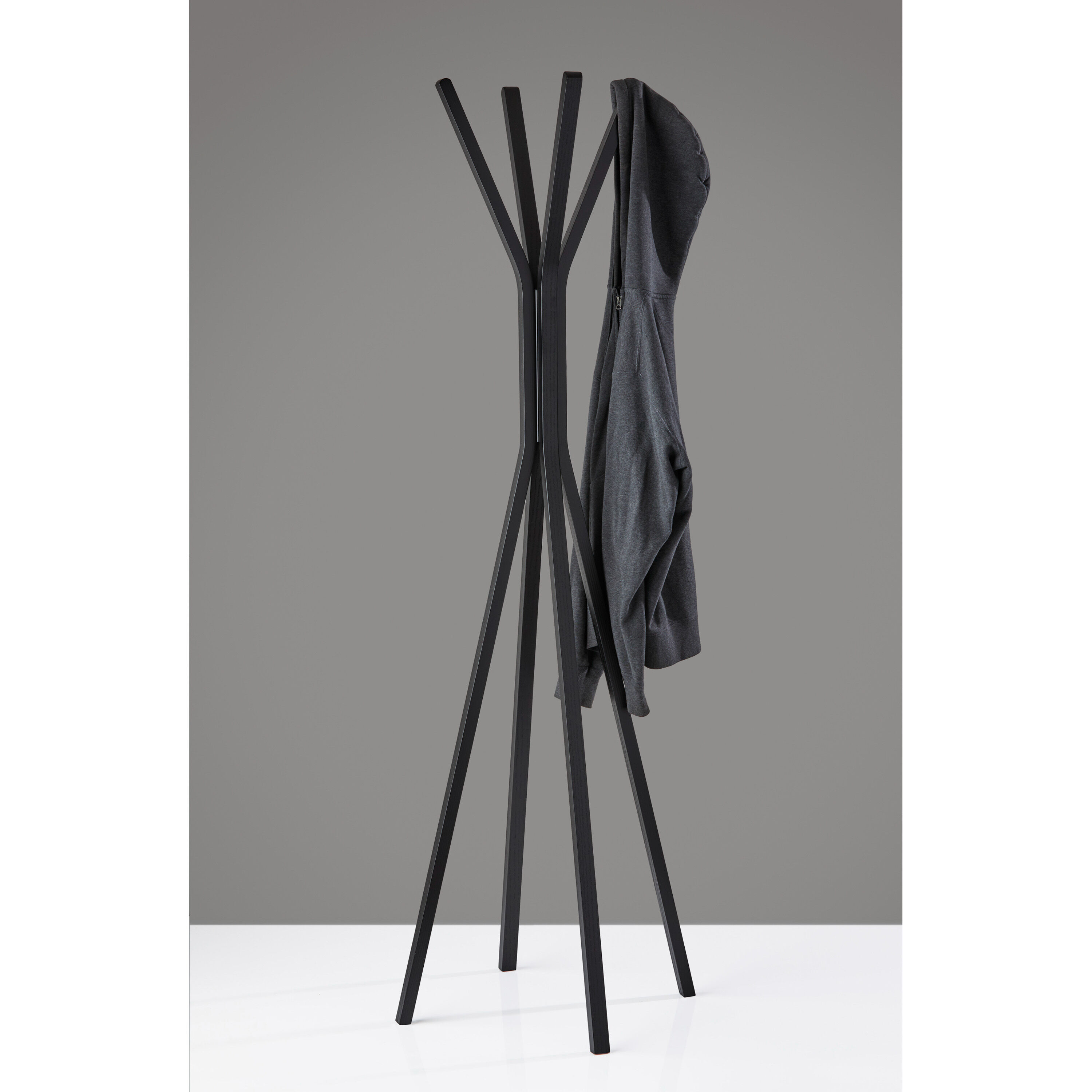 Zahra Wood Modern Coat Rack image number 2