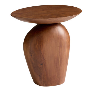 Lansing Hazelnut Mango Wood Asymmetrical Side Table Lansing Hazelnut Mango Wood Asymmetrical Side Table