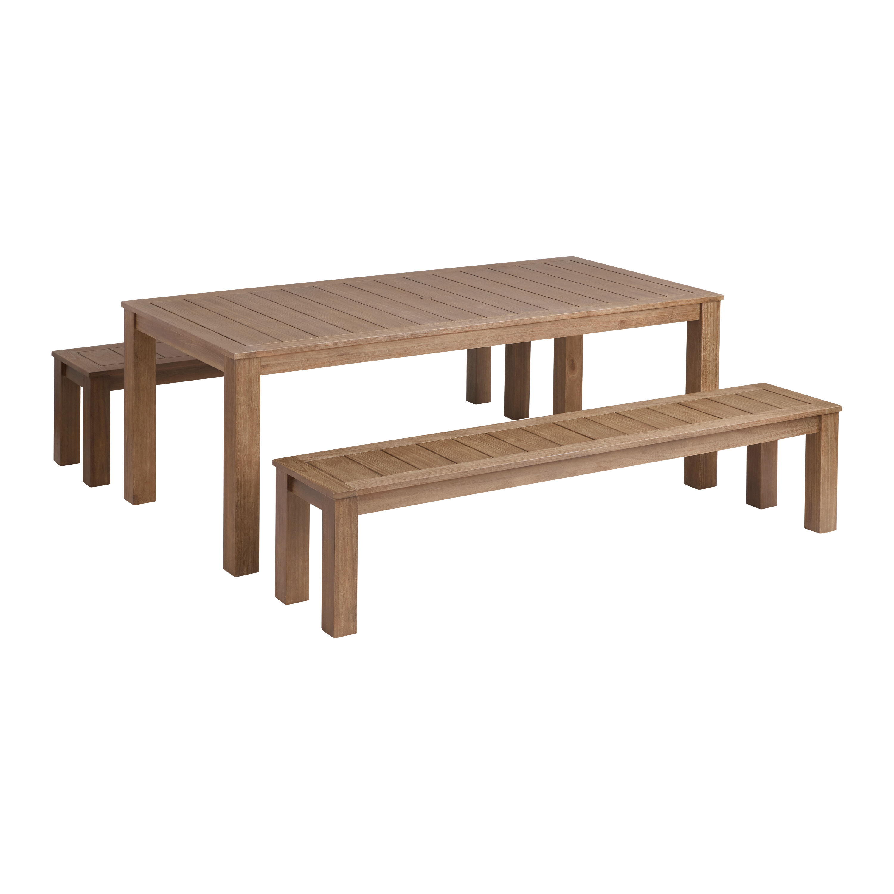 Light brown eucalyptus segovia outlet outdoor dining table