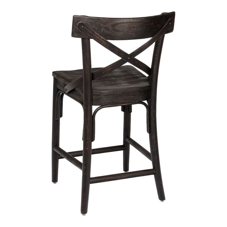 Bistro Distressed Wood Counter Stool image number 4