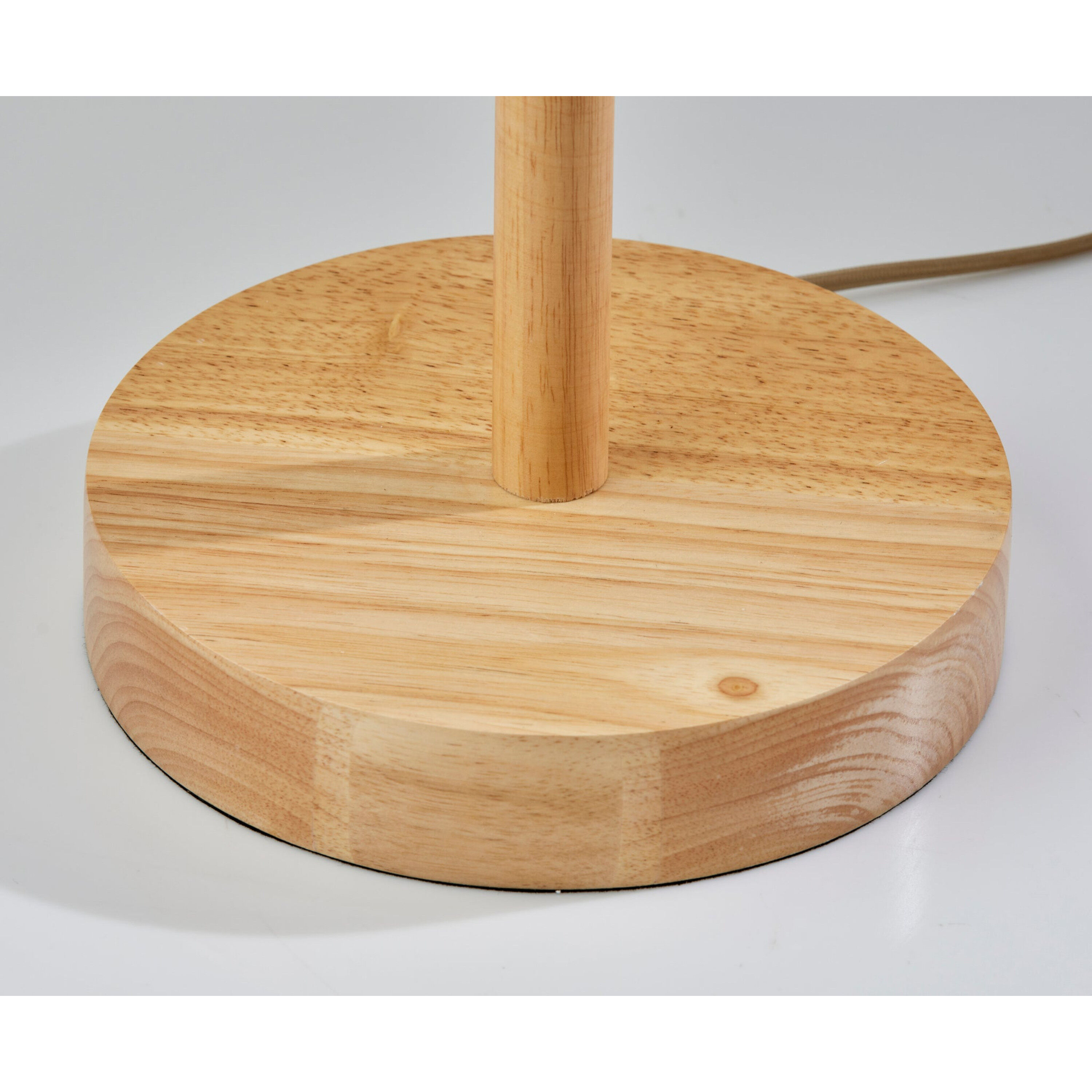 Wesley Contoured Rubber Wood Floor Lamp image number 6