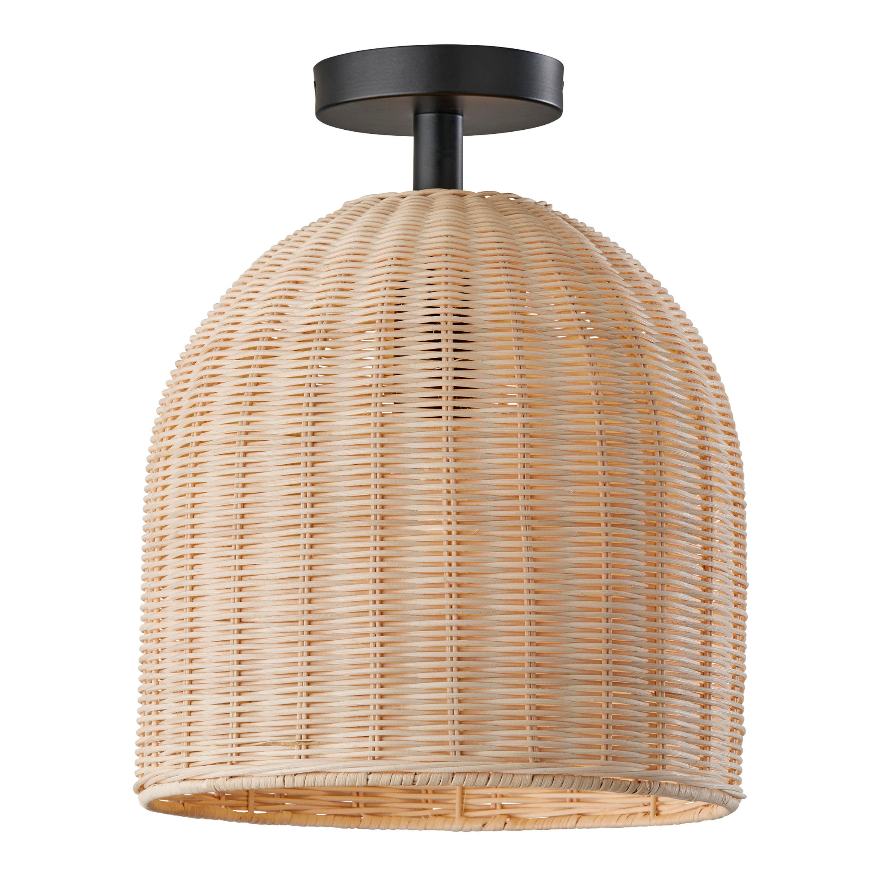 Basket light fixture flush mount top