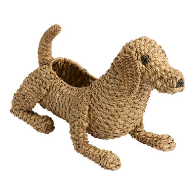 Natural Seagrass Dog Shaped Basket Natural Seagrass Dog Shaped Basket