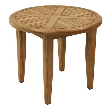 Hakui Round Teak Wood Side Table Hakui Round Teak Wood Side Table