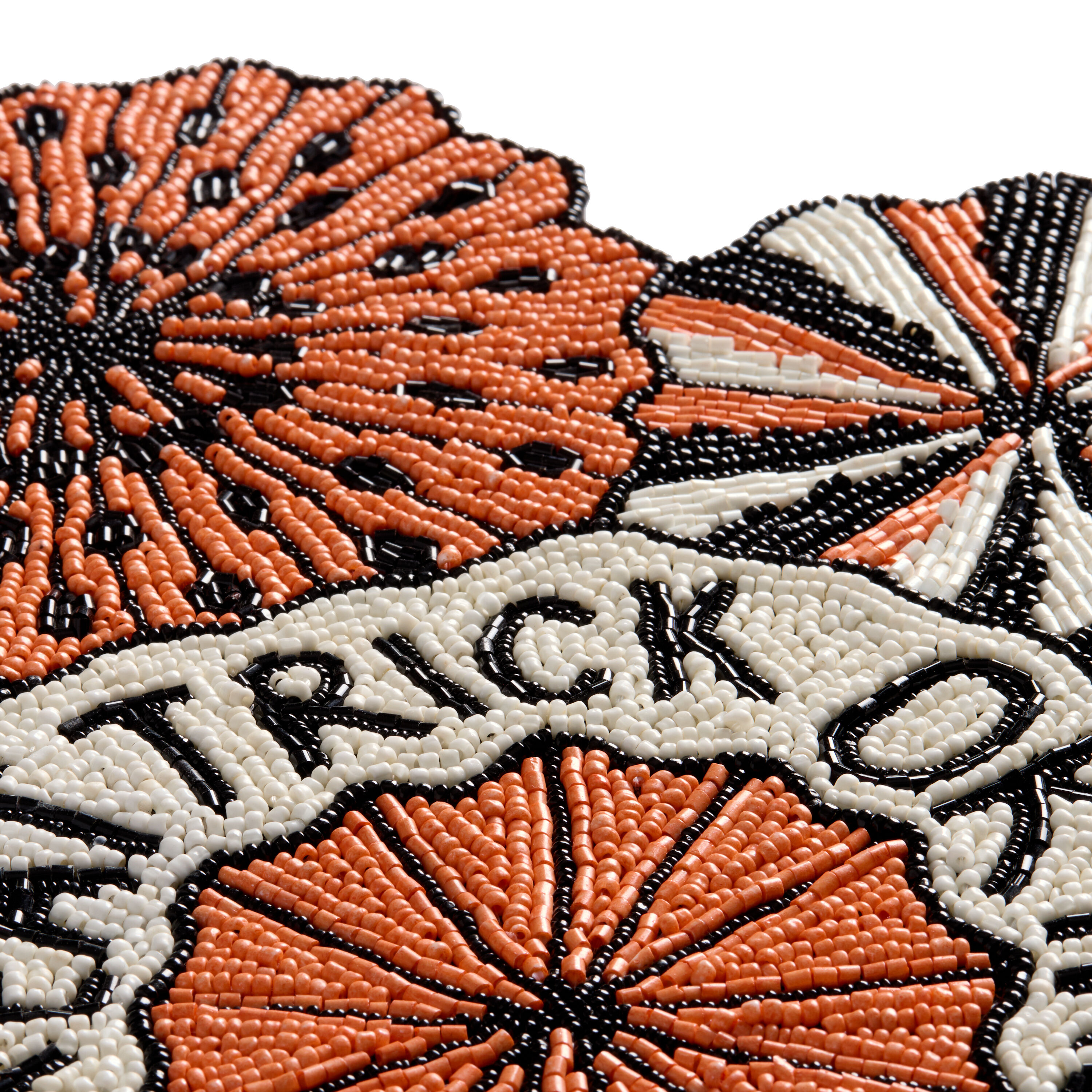 Orange and Black Trick or Treat Beaded Table Runner image number 3