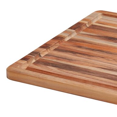 Teakhaus Large Edge Grain Wood Trencher Cutting Board Teakhaus Large Edge Grain Wood Trencher Cutting Board