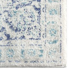 Henley Blue Distressed Persian Style Area Rug