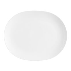 Coupe White Porcelain Serving Platter