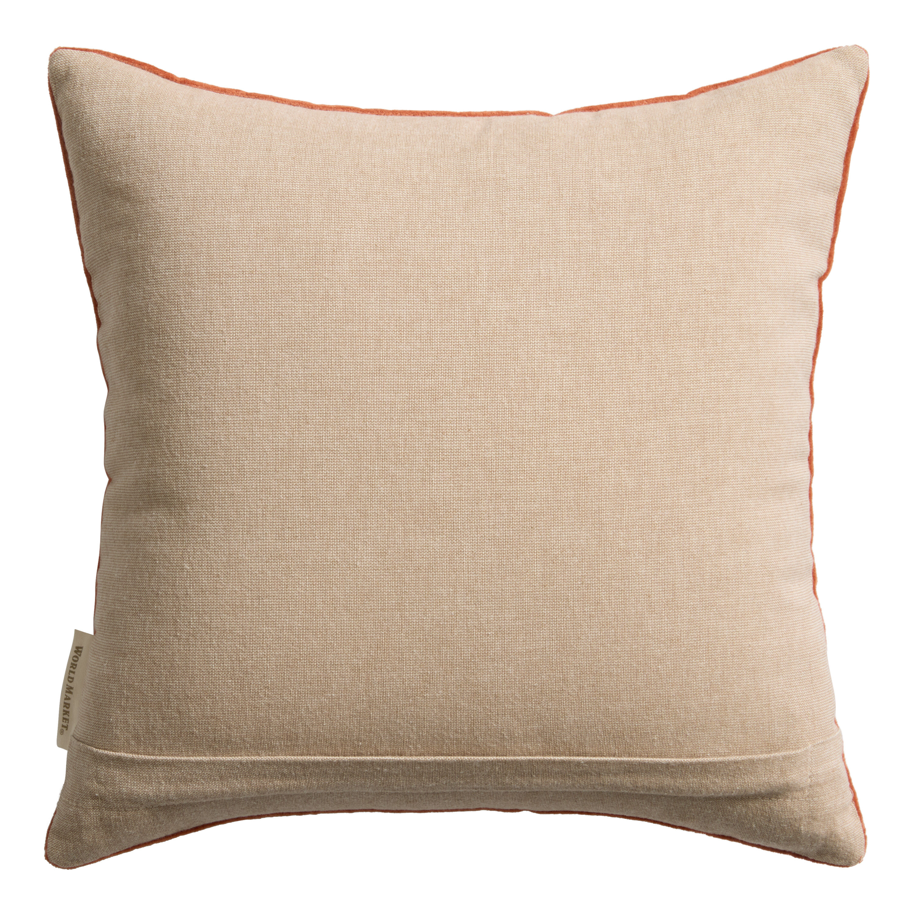 Coral Velvet Snowflake Tree Beaded Throw Pillow World Market