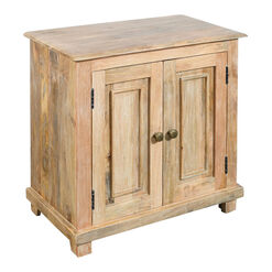 Drant Natural Mango Wood Storage Cabinet