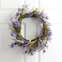 Faux Lilac Wreath