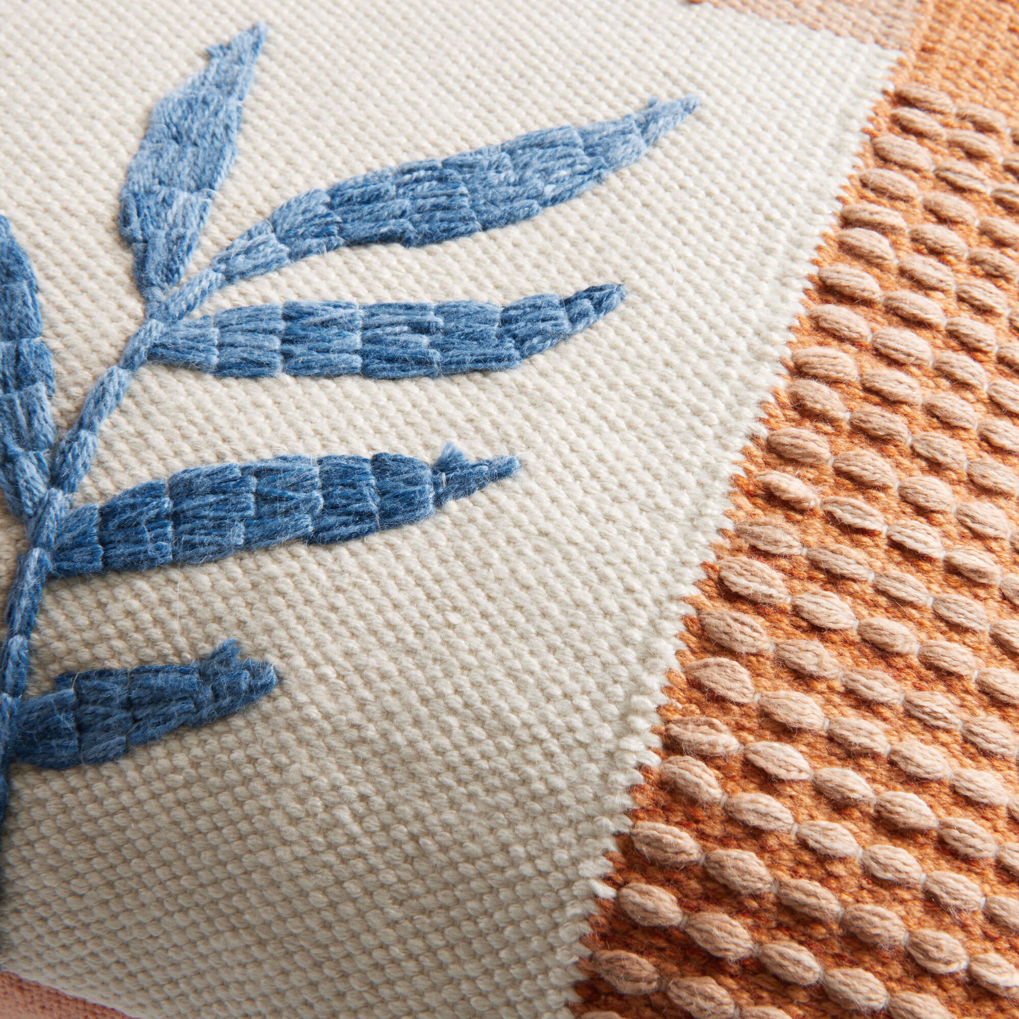 Rust And Blue Garden Arch Indoor Outdoor Throw Pillow