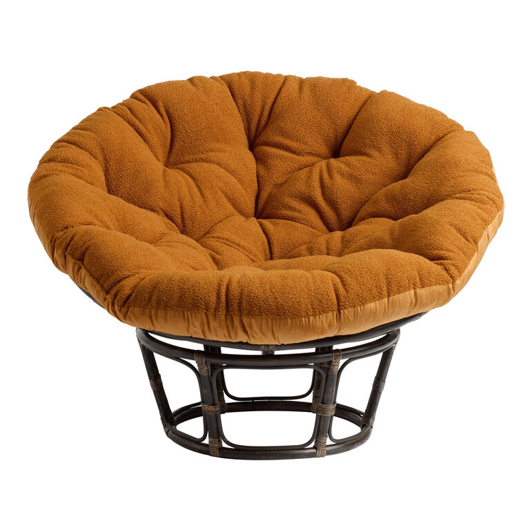 Papasan Chair Frame and Sherpa Cushion Collection image number 3
