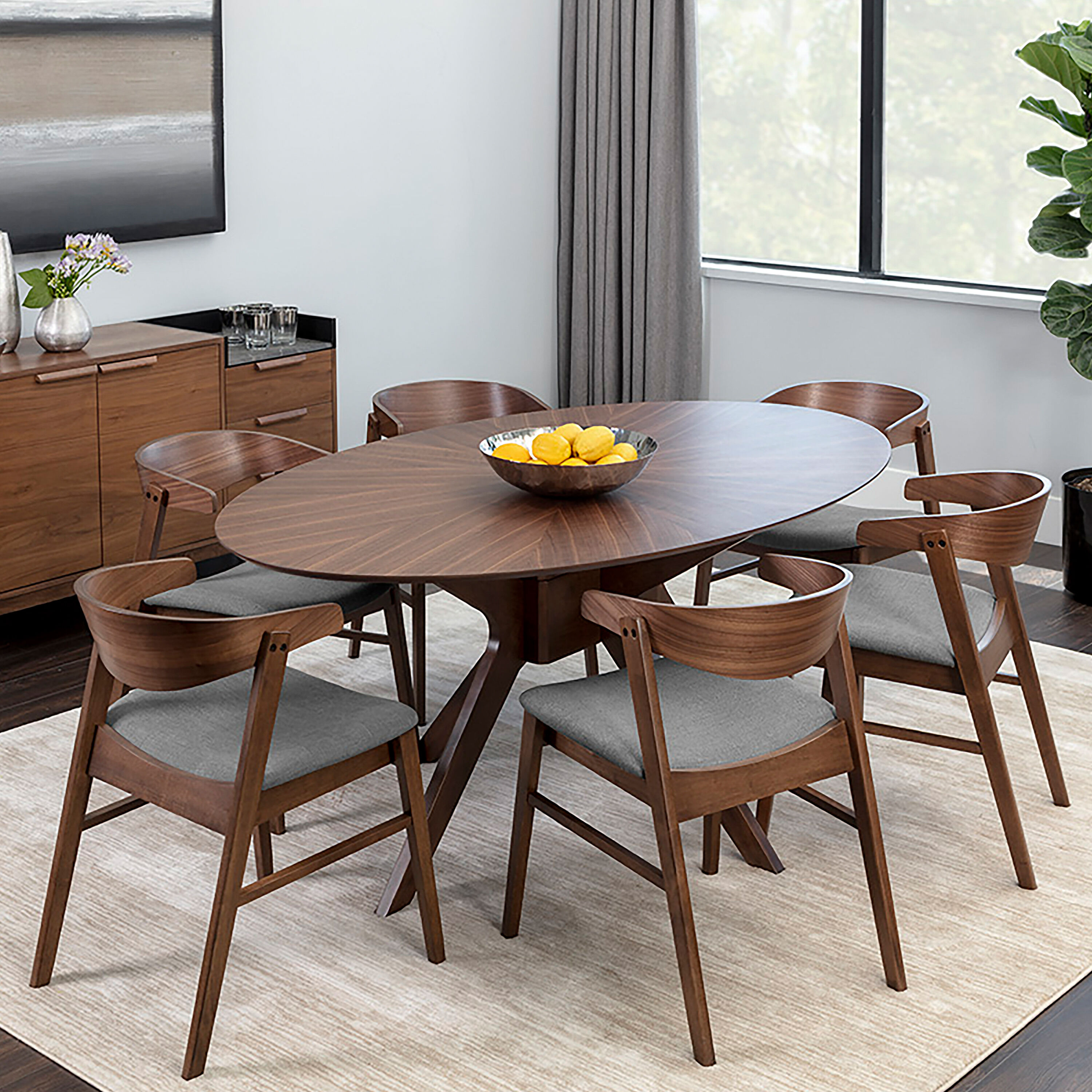 Curved back deals dining chair wood
