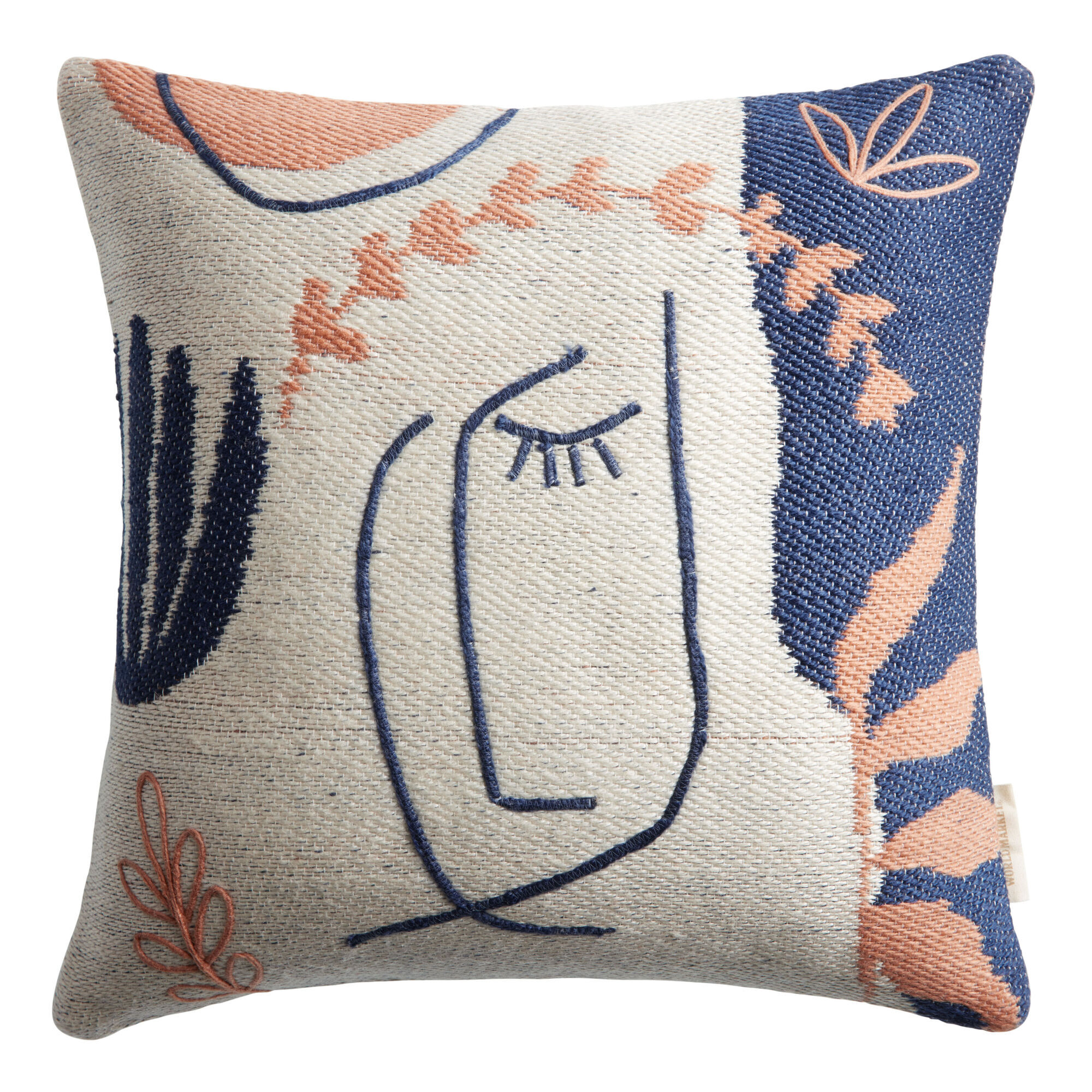 Blue and cheap coral pillows