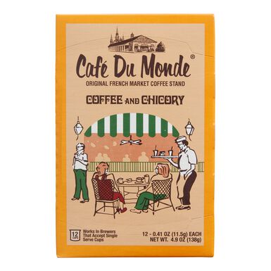 Cafe Du Monde Coffee And Chicory K-Cup Coffee Pods 12 Count Cafe Du Monde Coffee And Chicory K-Cup Coffee Pods 12 Count