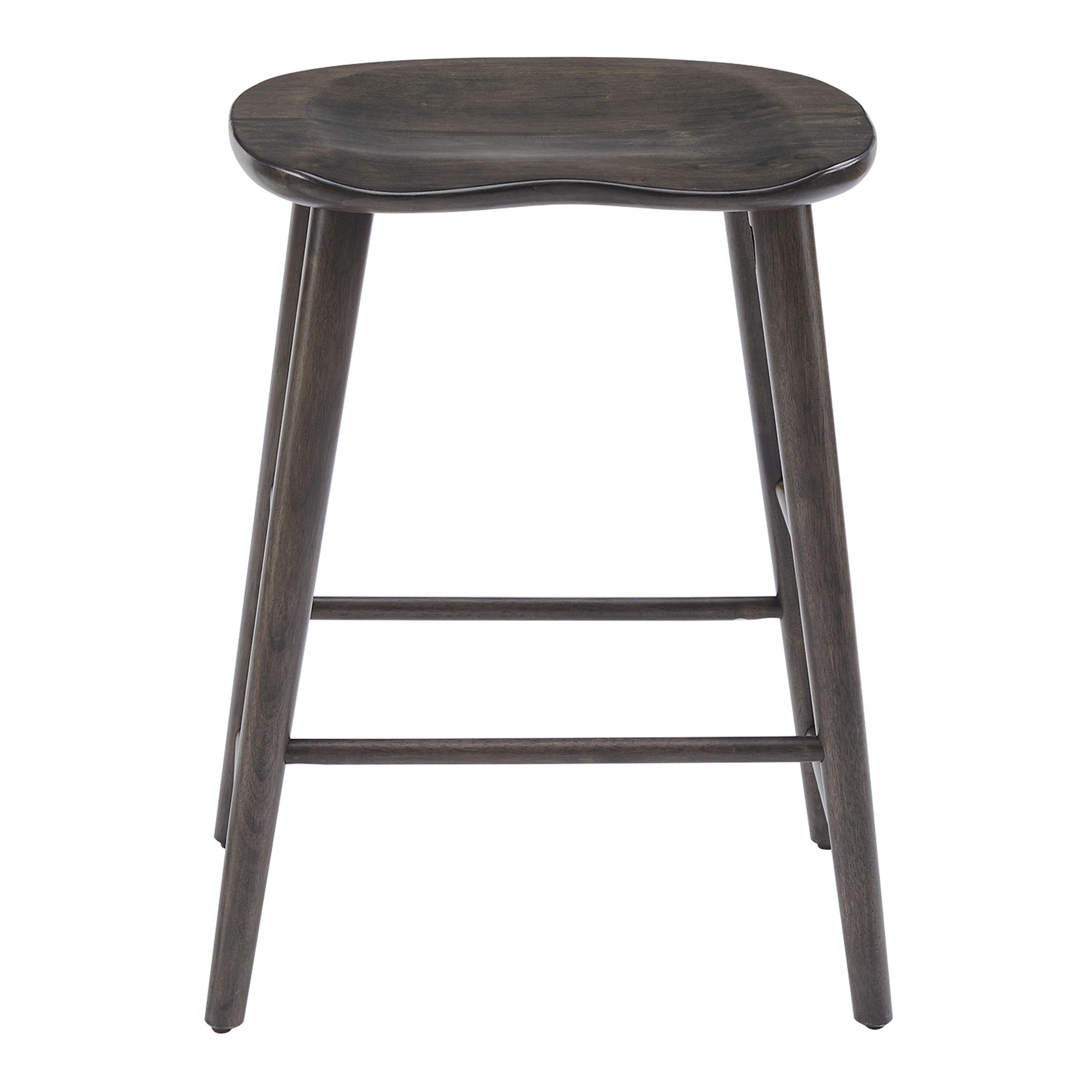 Hayden Slate Gray Wood Backless Counter Stool 2 Piece Set image number 2