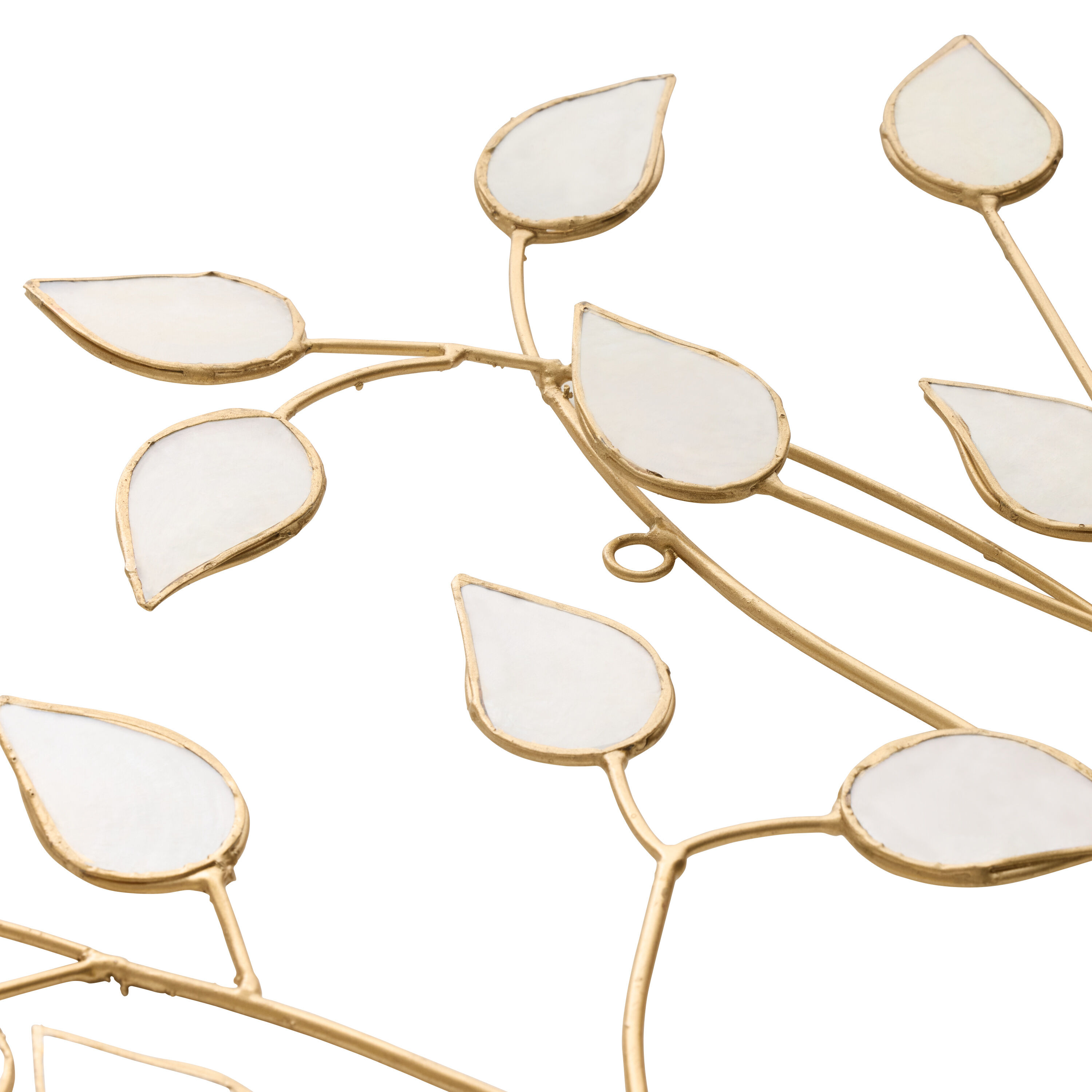 Capiz Shell and Gold Metal Tree Wall Decor image number 2