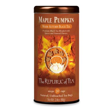 The Republic of Tea Maple Pumpkin Black Tea 50 Count The Republic of Tea Maple Pumpkin Black Tea 50 Count