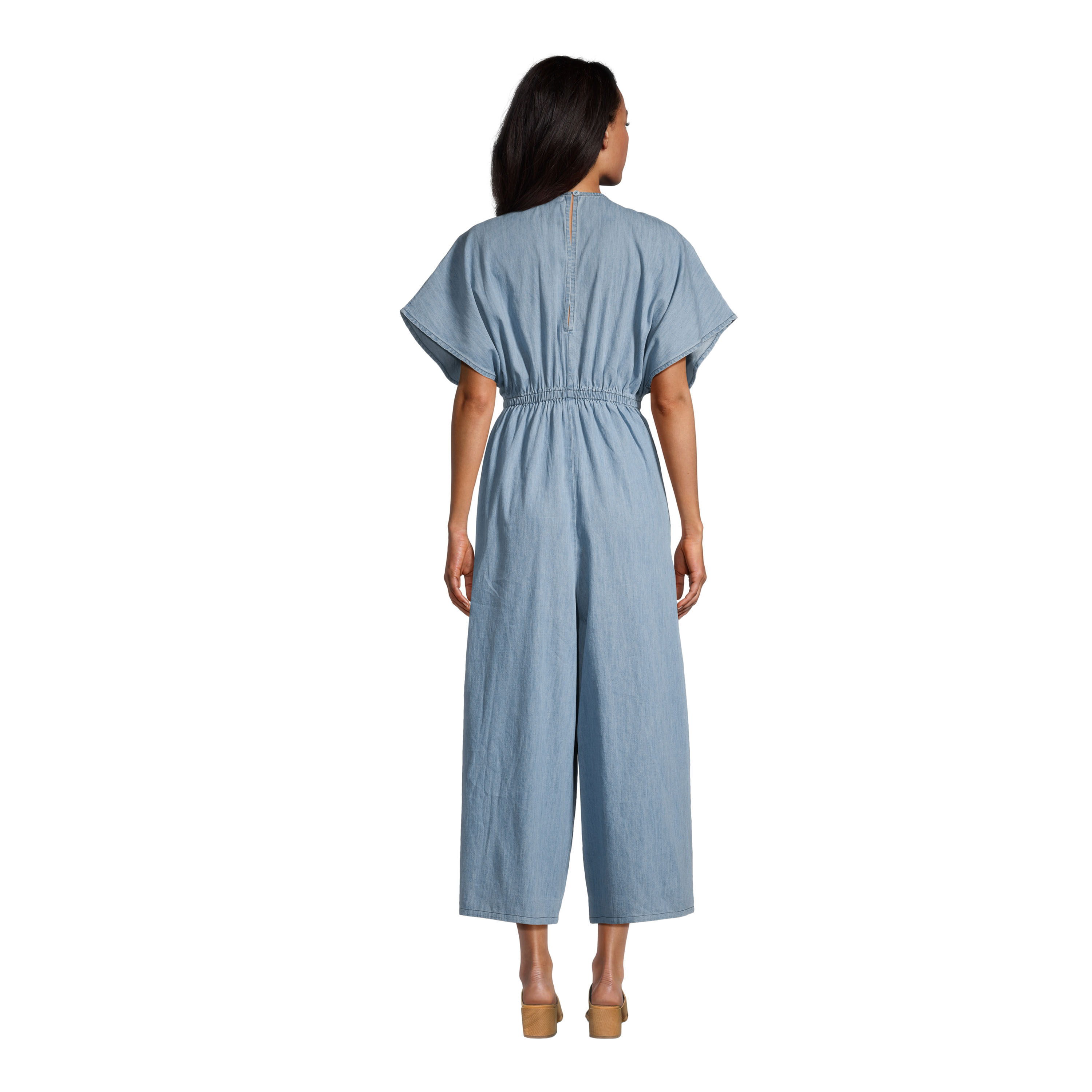Misha Blue Denim Jumpsuit with Pockets - World Market