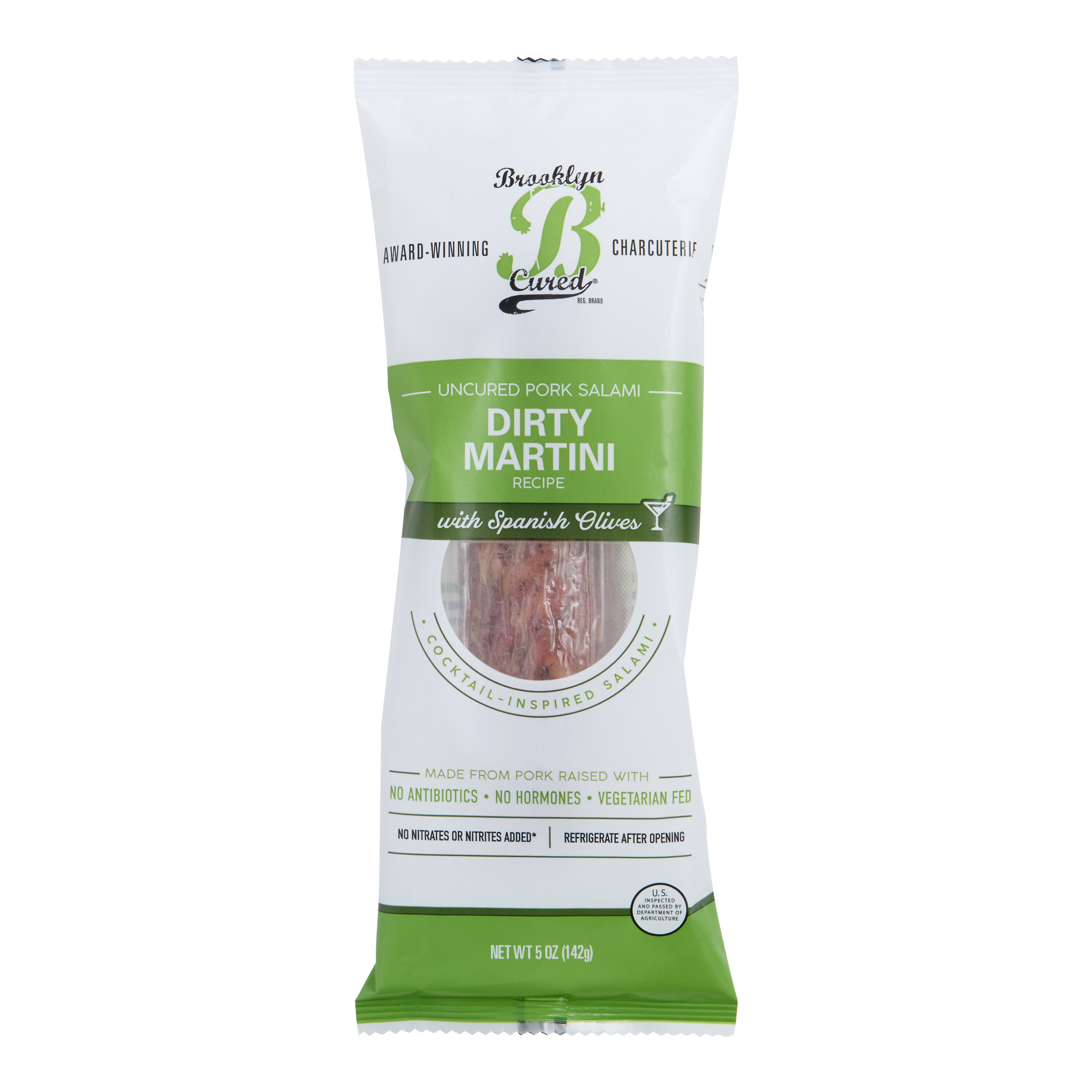 Brooklyn Cured Dirty Martini Uncured Pork Salami