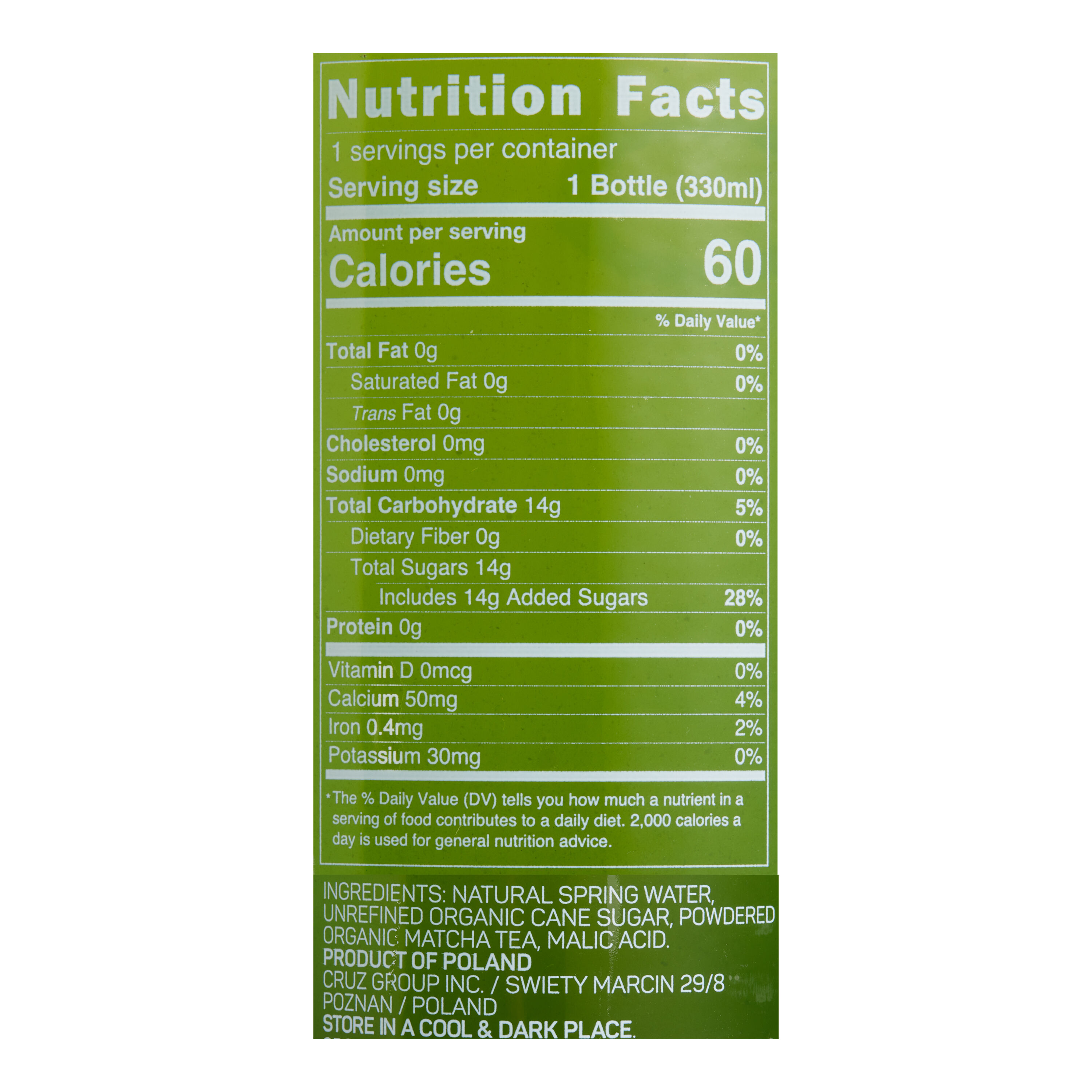 Yoko Matcha Green Tea Drink image number 1