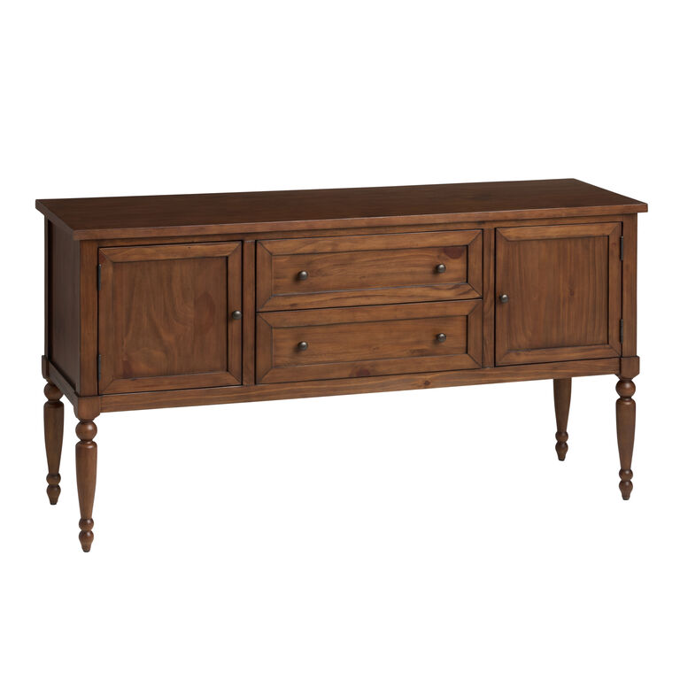 Woodbury Caramel Walnut Farmhouse Sideboard with Drawers image number 1