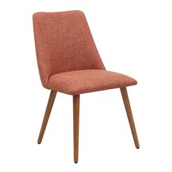 Nelly Orange Upholstered Dining Chair Set Of 2