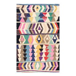 Kenzi Multicolor Abstract Wool Area Rug