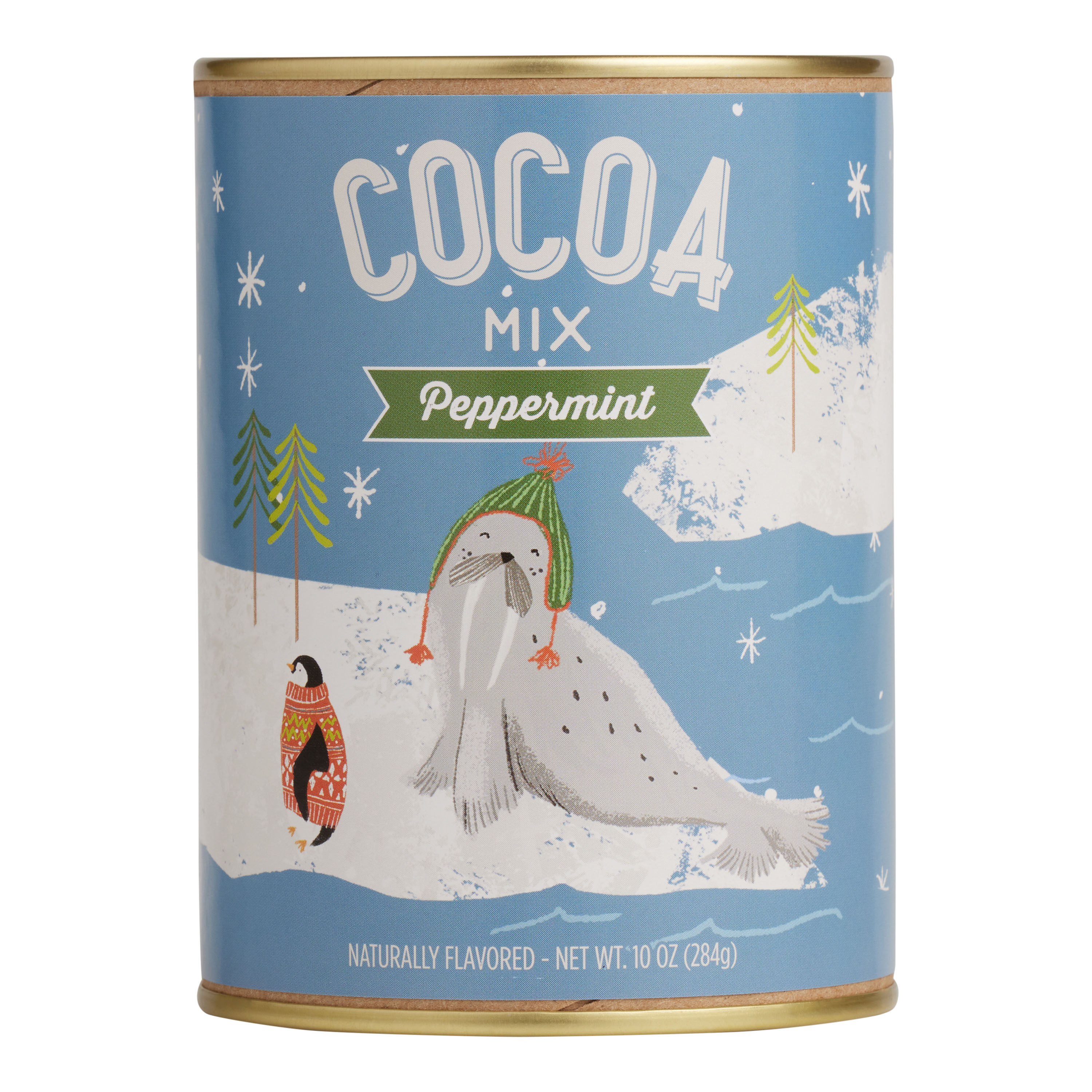 Santa & Friends Peppermint Hot Cocoa Mix Tin image number 0