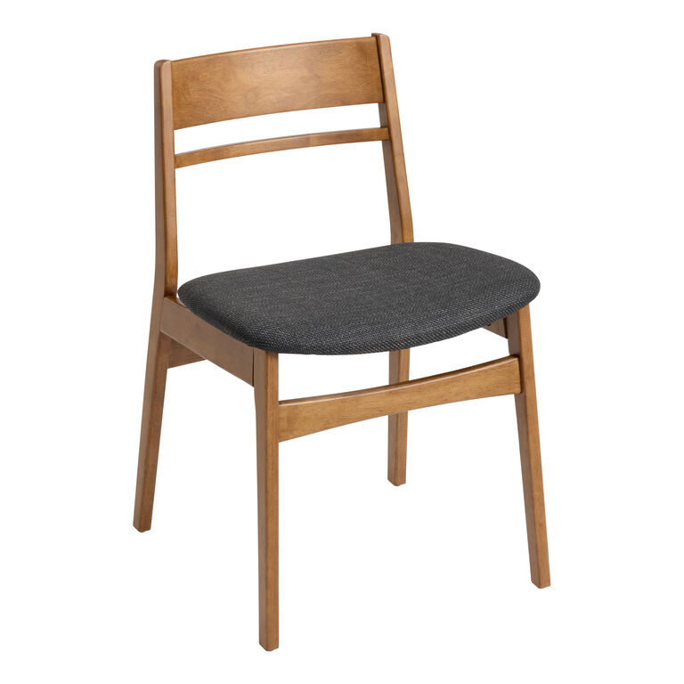 Handler Wood Mid Century Upholstered Dining Chair Set of 2 image number 1