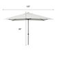 Rectangular Solid Patio Umbrella image number 1
