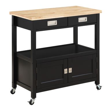 Granby Wood Rolling Kitchen Cart Granby Wood Rolling Kitchen Cart