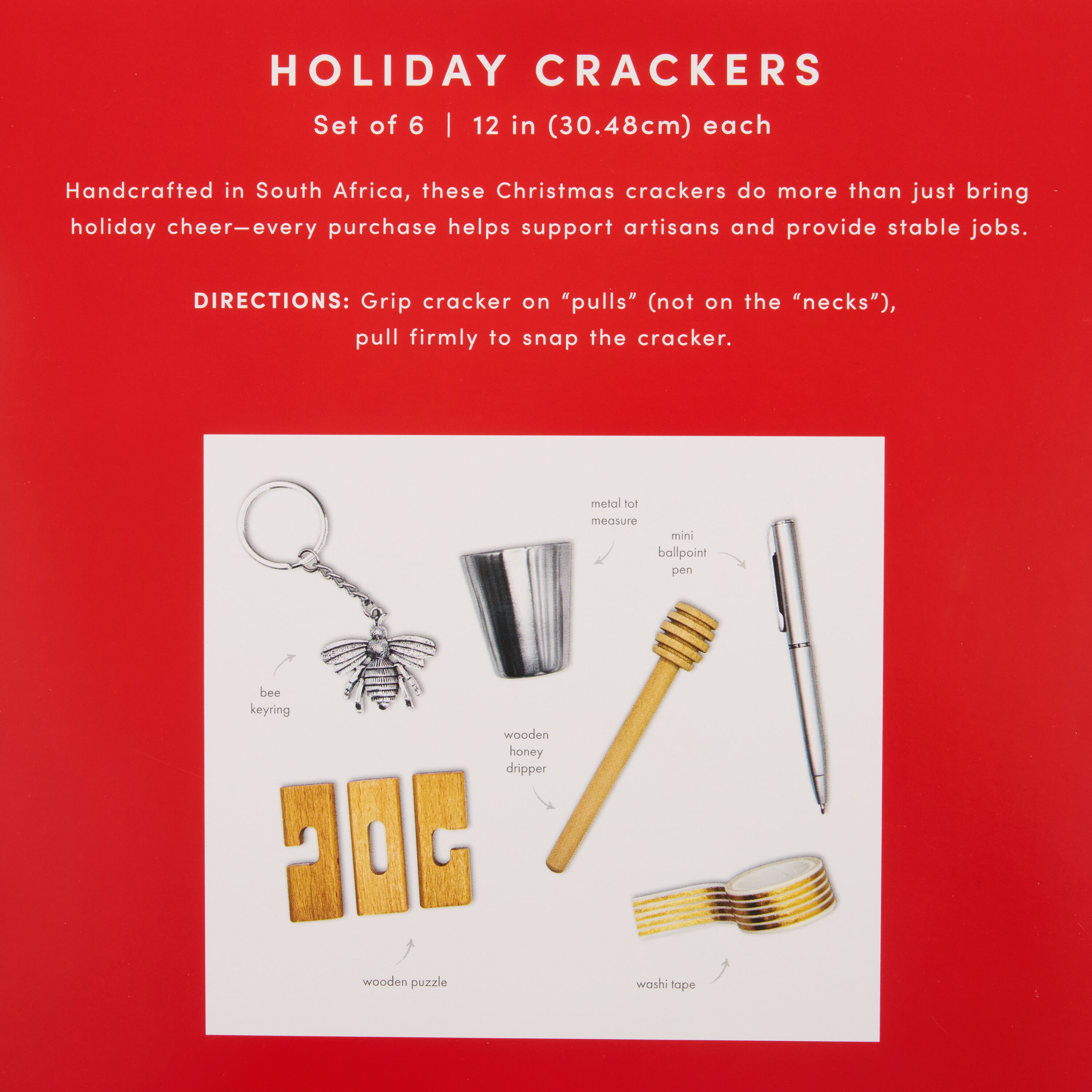 Large Figural Critter Christmas Crackers 6 Count image number 3