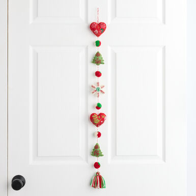 Wool Holiday Icon Hanging Decor Wool Holiday Icon Hanging Decor