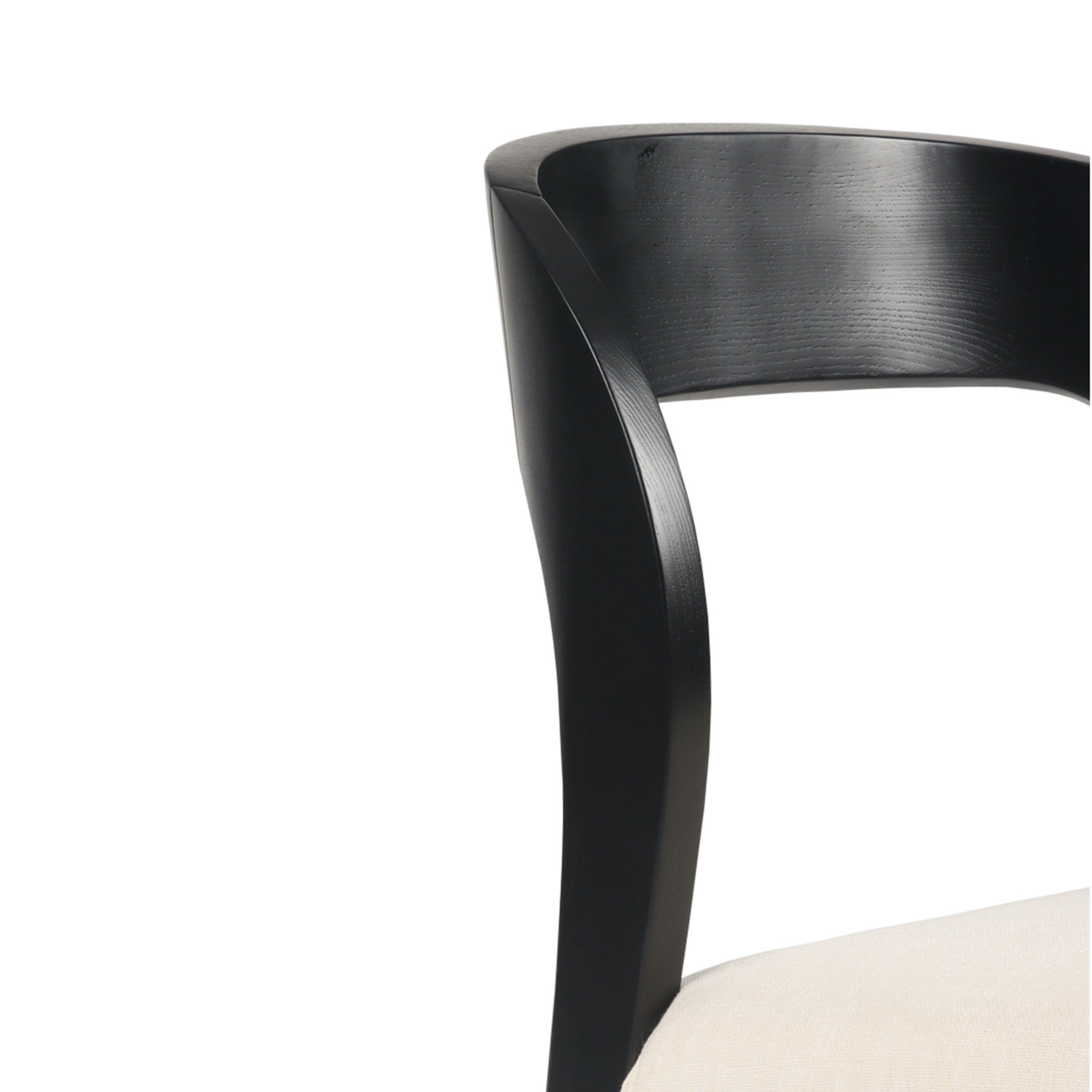 Keats Oak Wood Upholstered Dining Chair 2 Piece Set image number 5