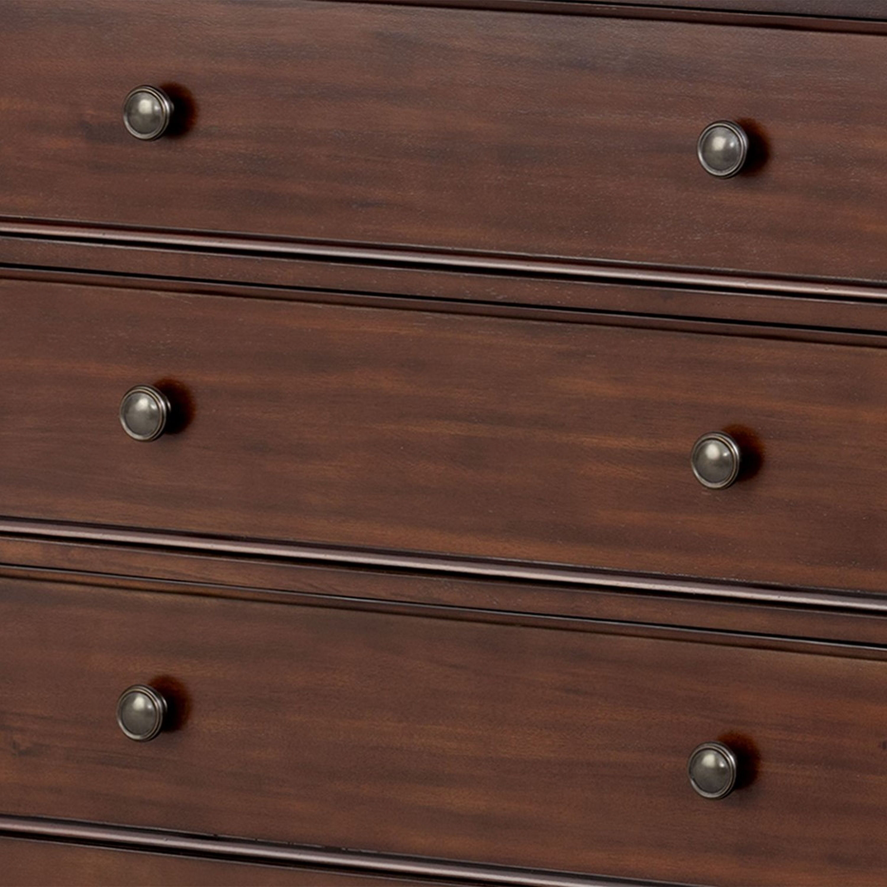 Large Wood Turned Bobbin Leg 6 Drawer Dresser image number 5