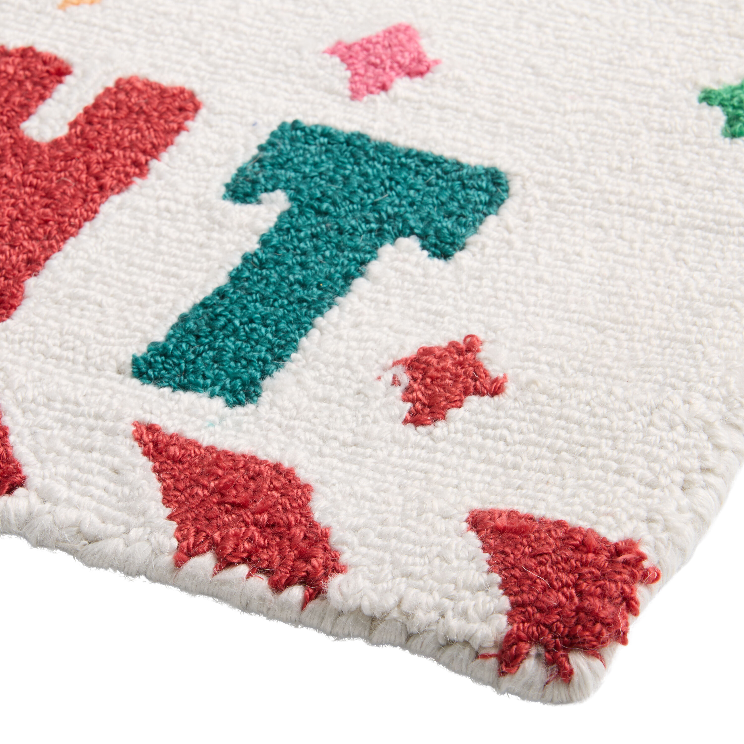 Merry and Bright Hand Hooked Recycled Indoor Outdoor Rug image number 2