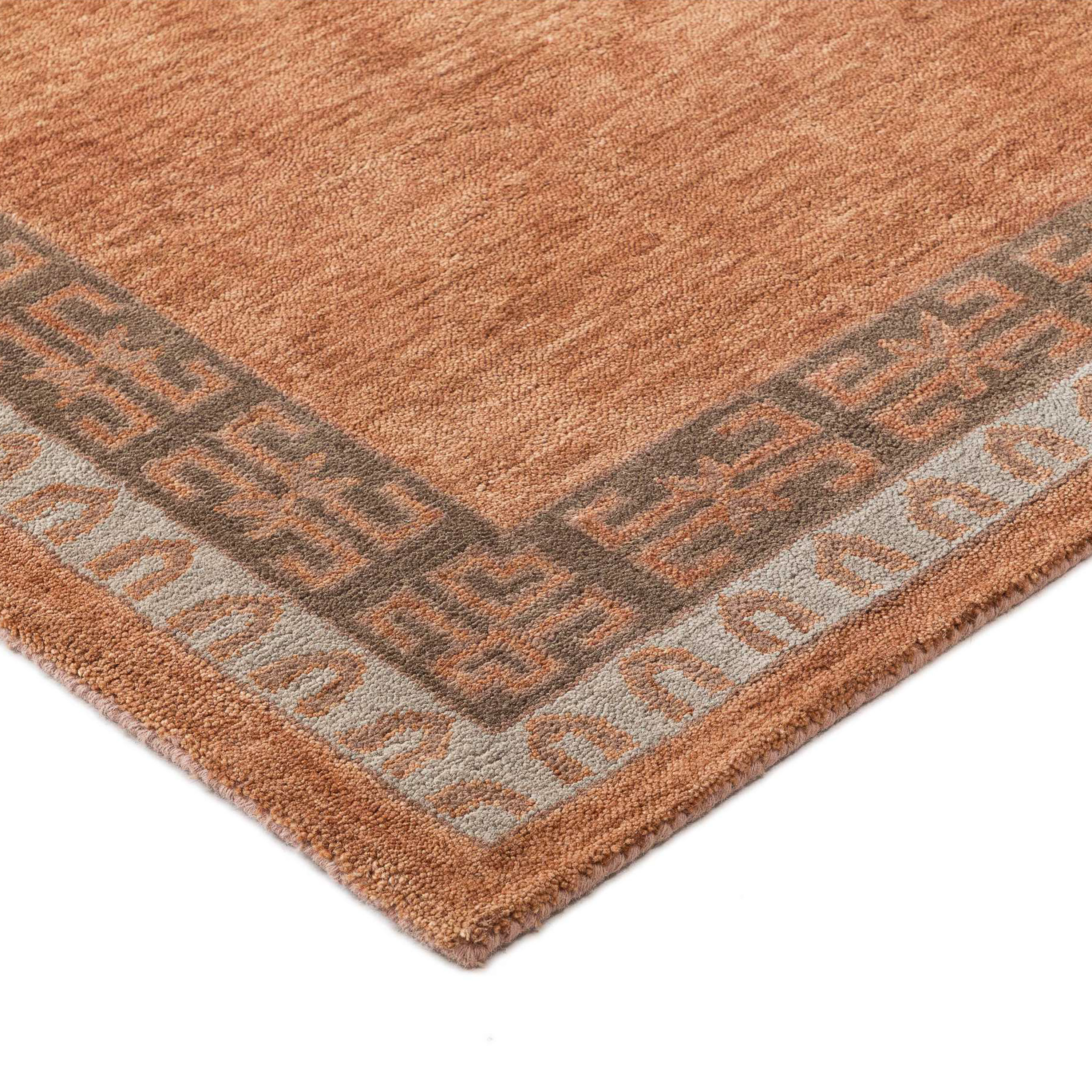 Reverie Isbah Copper Traditional Style Tufted Wool Area Rug image number 2